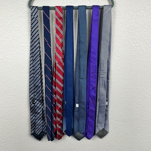 Lot of 7 Mens Ties Career Business Bulk - Picture 4 of 12